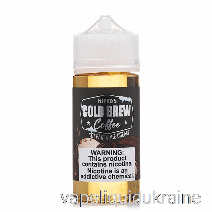 Vape Liquid Ukraine Coffee and Ice Cream - Nitros Cold Brew - 100mL 0mg